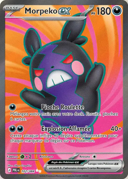 Morpeko Ex Full art - Nuit Noire - 102/084