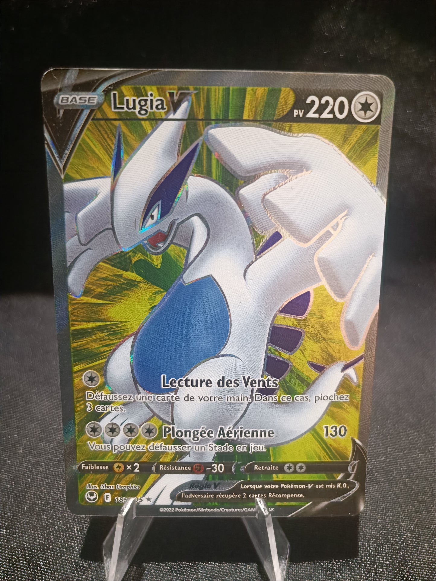 Lugia V Full art - Tempête argentée   - 185/195