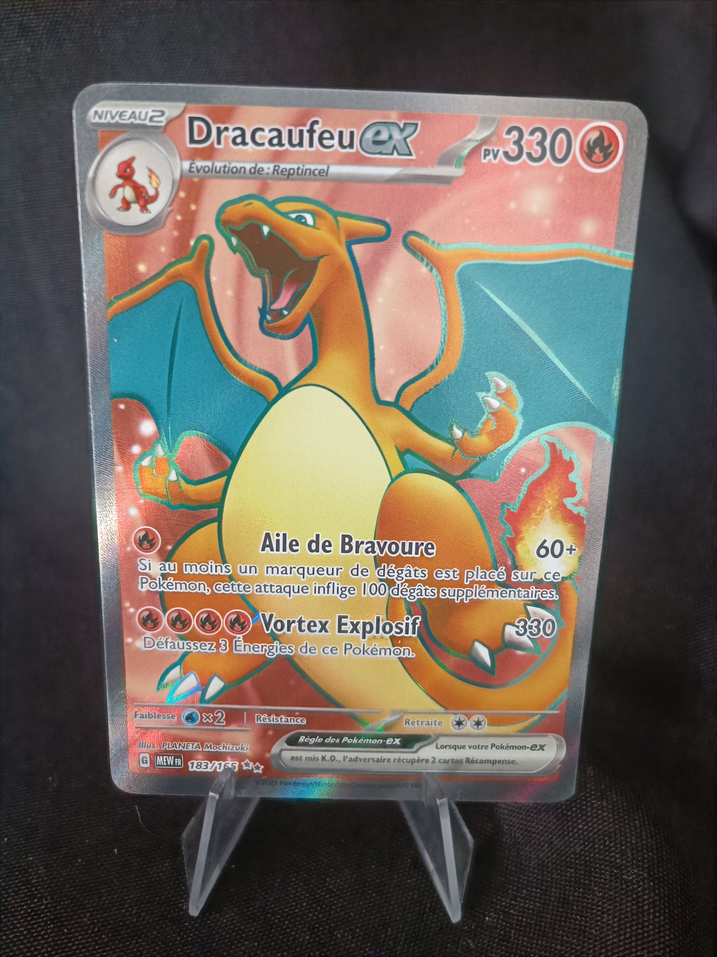 Dracaufeu Ex Full art - 151 - 183/165