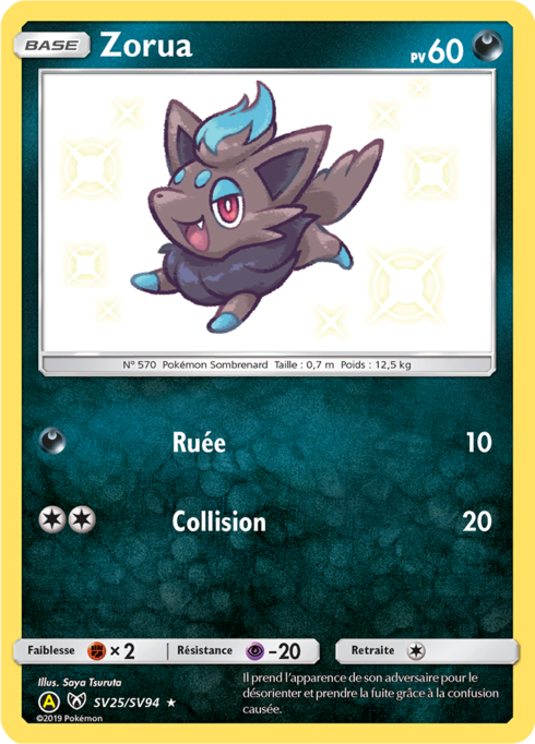 Zorua Shiny - Destinée Occulte - SV25/SV94