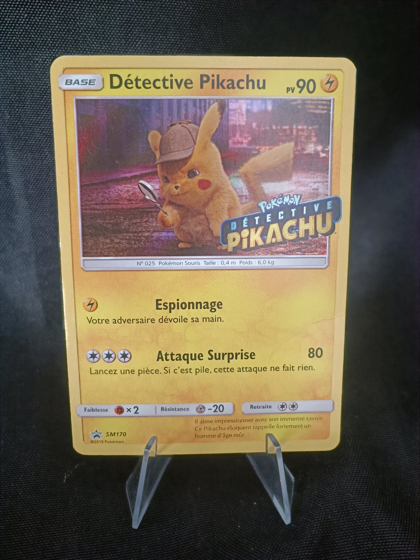 Pikachu holo - Promo Stamp Detective Pikachu - SM170
