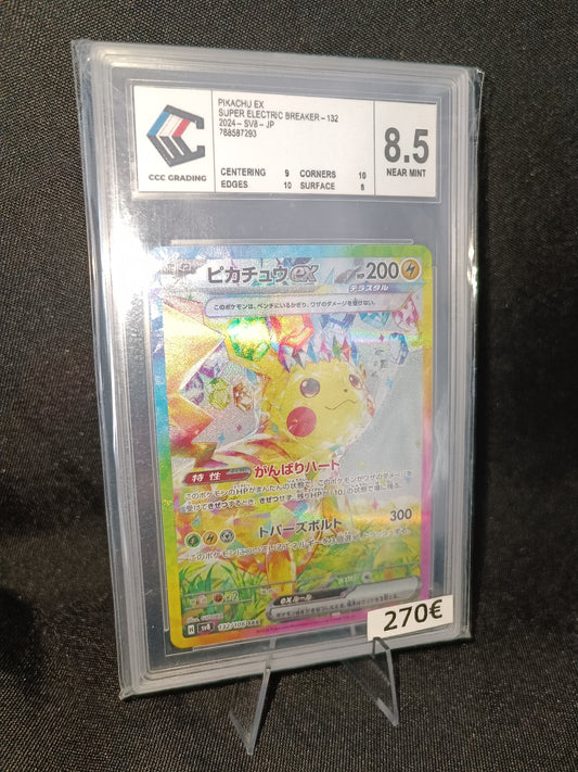 Pikachu SAR Gradee CCC 8.5 - SV8 Japonais - 132/106