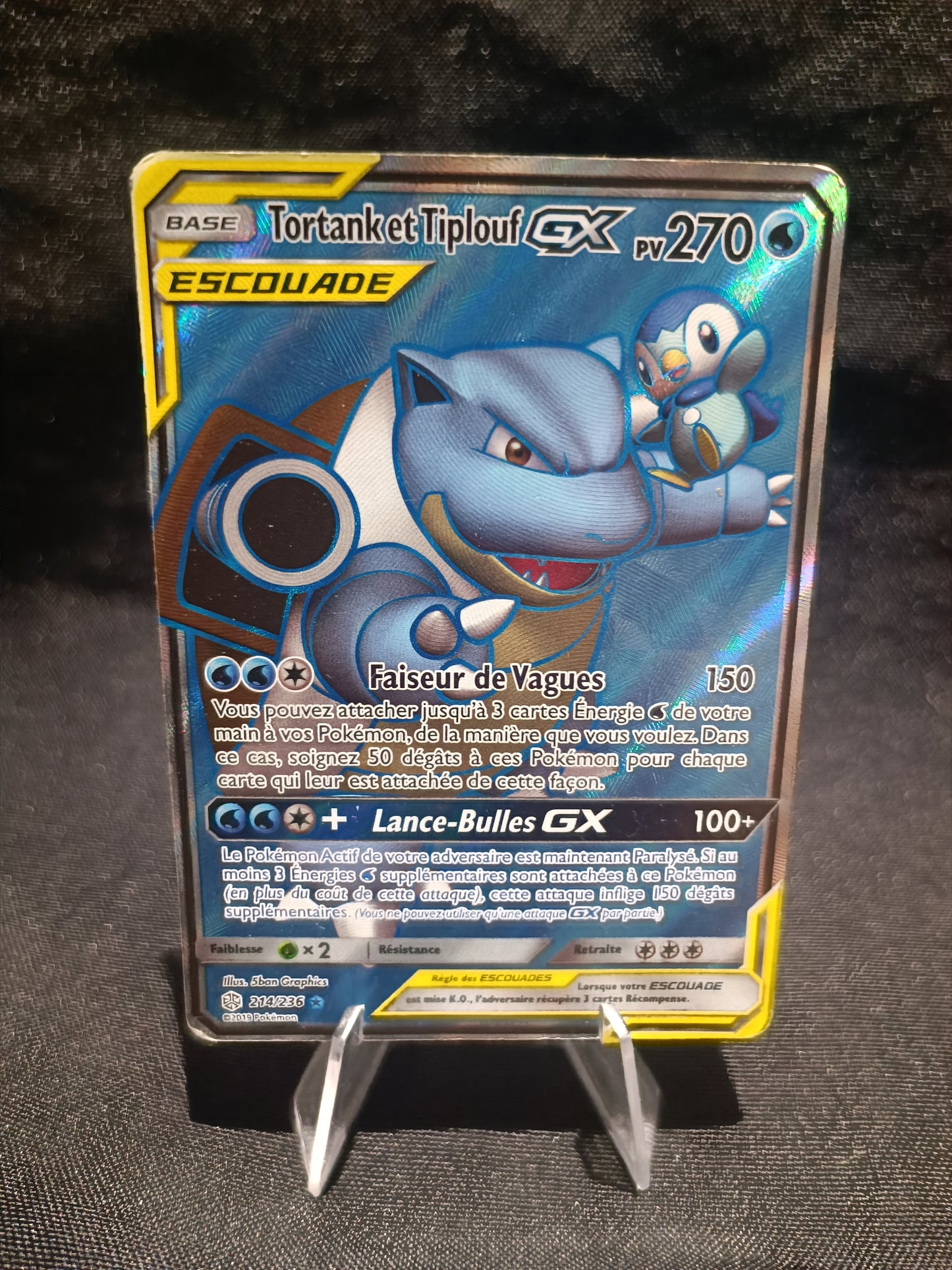 Tortank Tiplouf GX Escouade Full art - Eclipse Cosmique -214/236