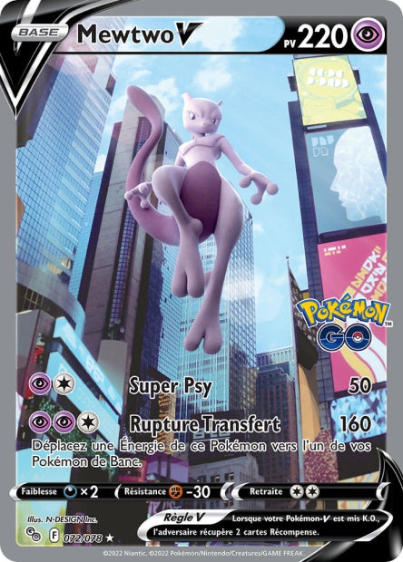Mewtwo V Alternative - Pokémon Go - 072/078