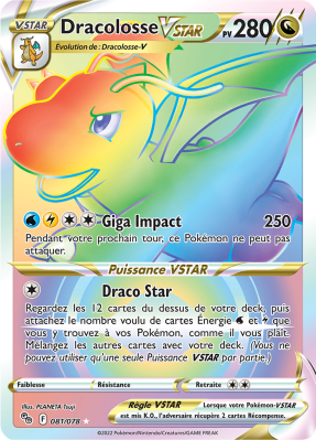 Dracolosse Vstar Rainbow - Pokemon Go  - 081/078