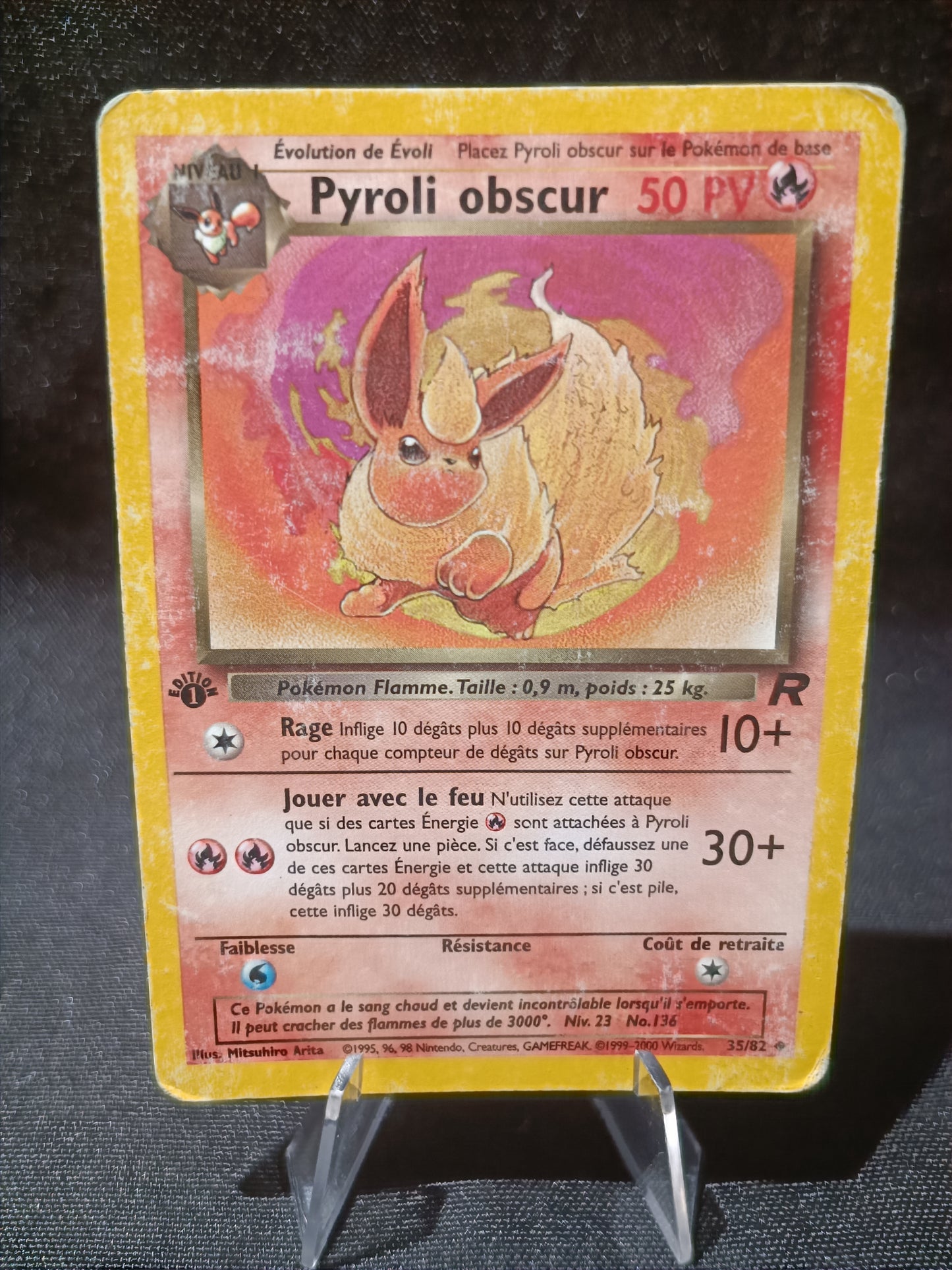 Pyroli obscur Ed1 - Team Rocket - 35/82