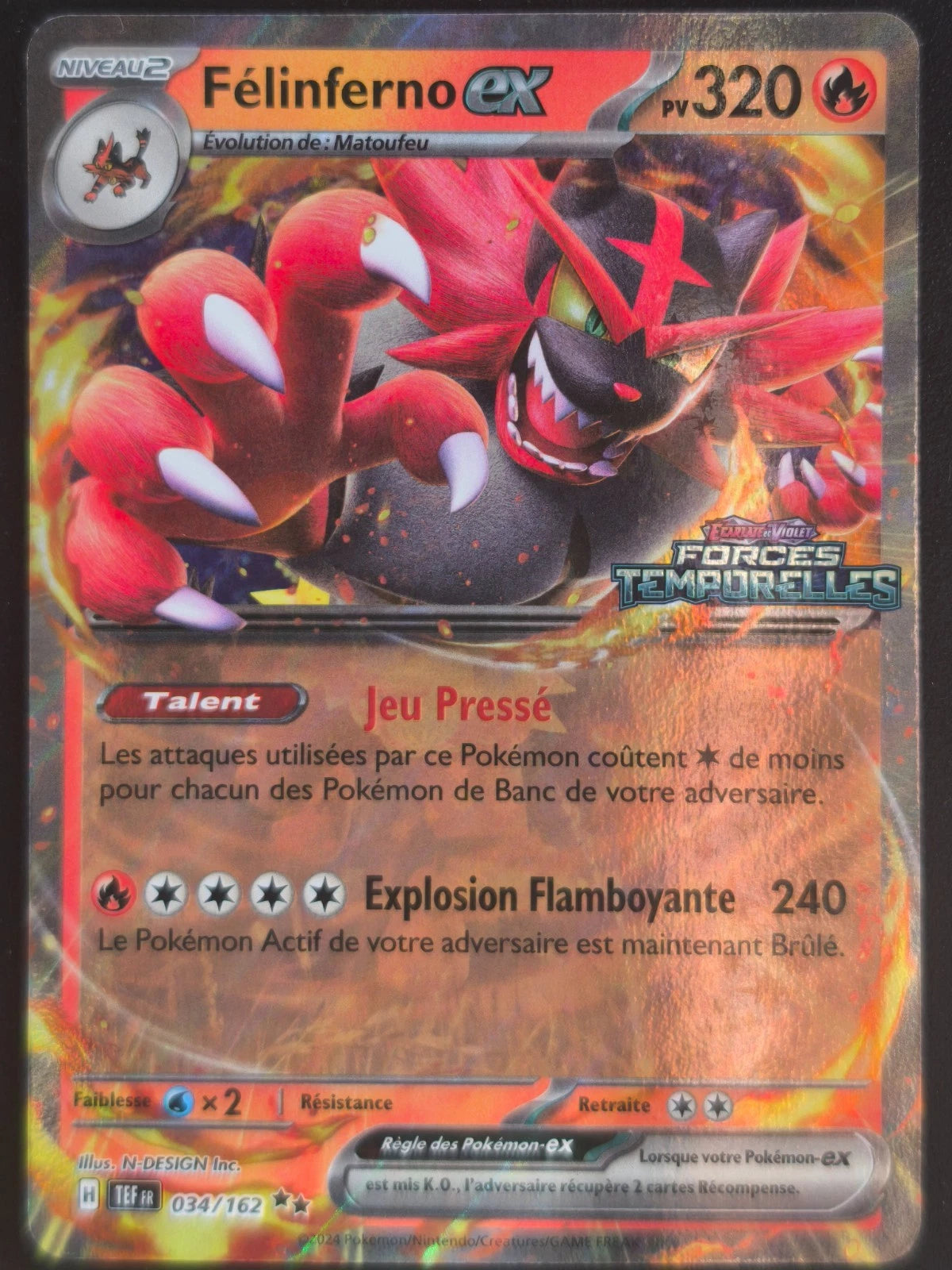 Felinferno Ex - Stamp Forces Temporelles - 034/162