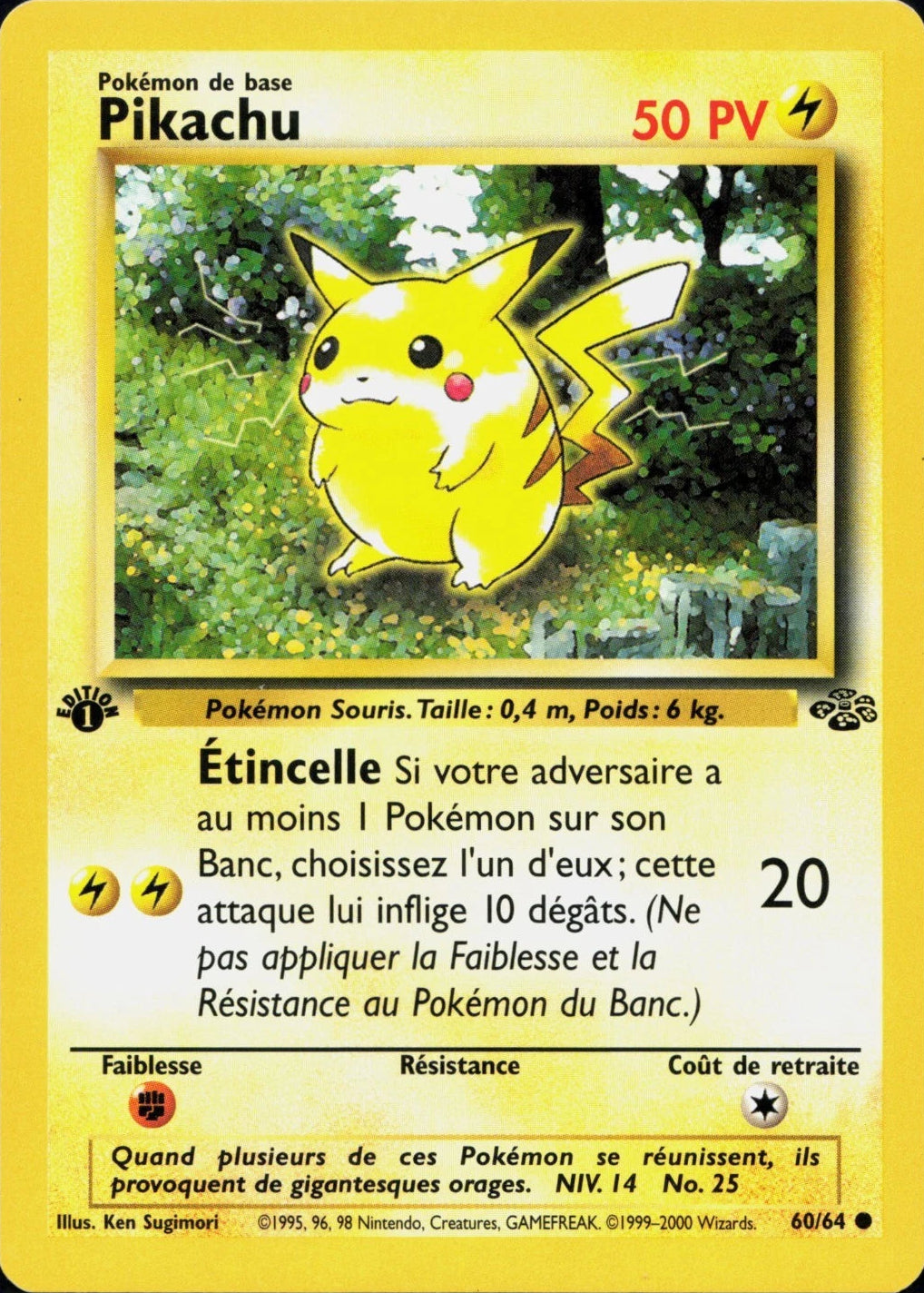 Pikachu Ed1 - Jungle - 60/64