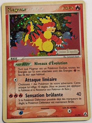 Magmar reverse - Stamp Ex Créateur de légendes - 21/92