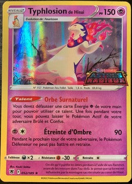 Typhlosion Holo - Stamp Astres Radieux - 052/189