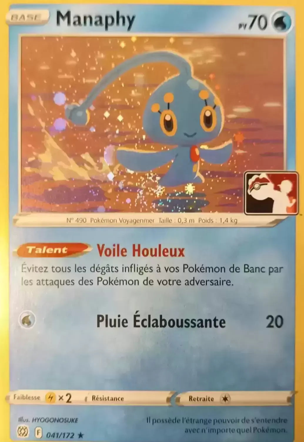 Manaphy Holo - Star étincelante Play Pokémon  - 041/172